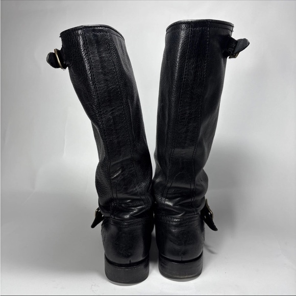 Frye Veronica womens 9 Slouch Tall Leather Riding Boots
buckle Moto black - Picture 10 of 16